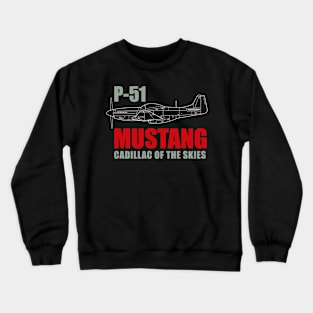 Legendary Wings: P-51 Mustang Roars Again Crewneck Sweatshirt